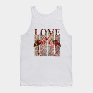Love is love in floral pattern Tank Top
